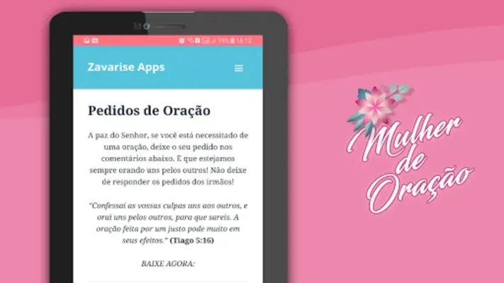 Mulher de Oração android App screenshot 0